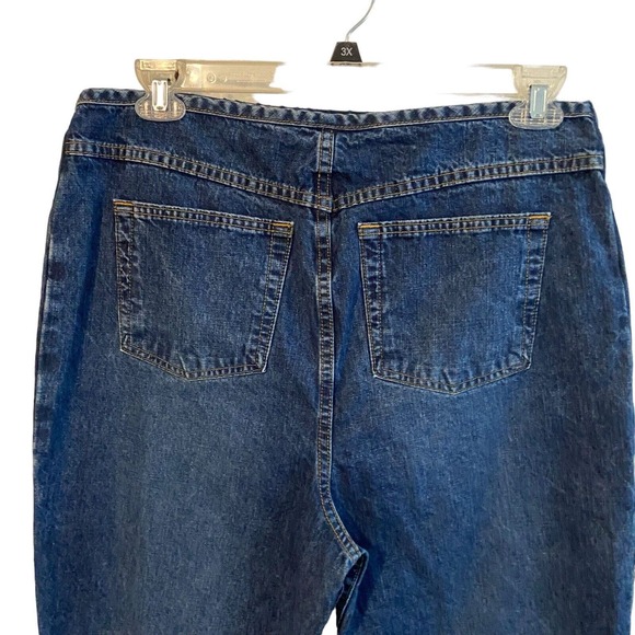 Motherhood Maternity Women Straight Jeans Pockets Med Wash Blue Belly Band Large - Picture 6 of 7